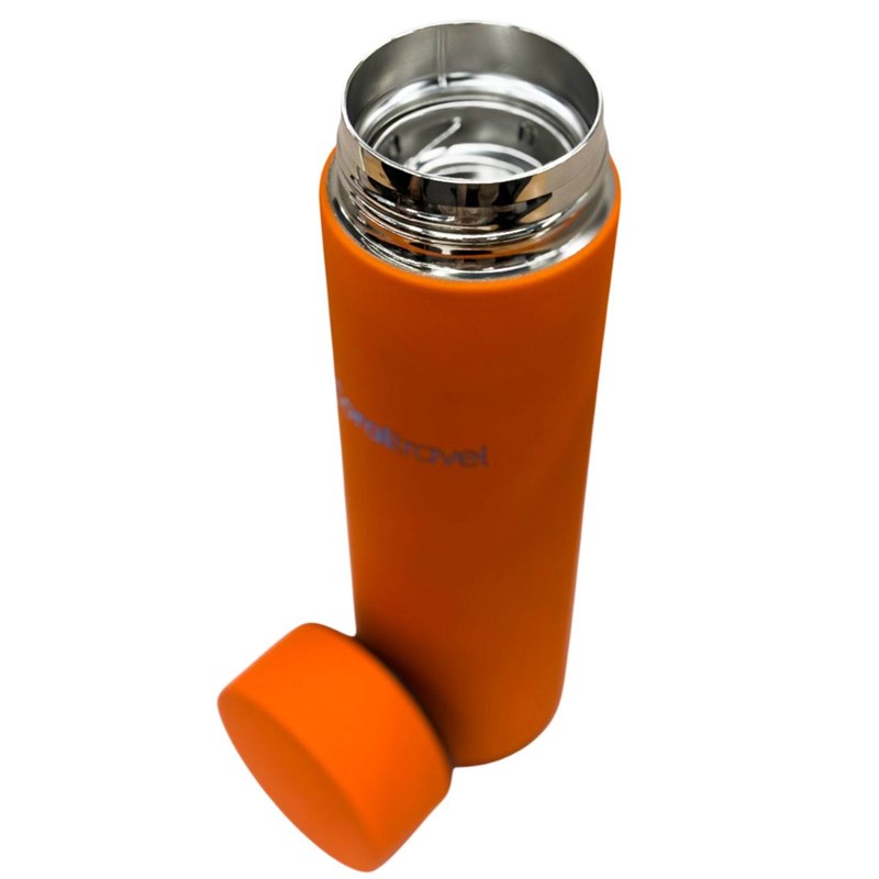 Оранжевый термос